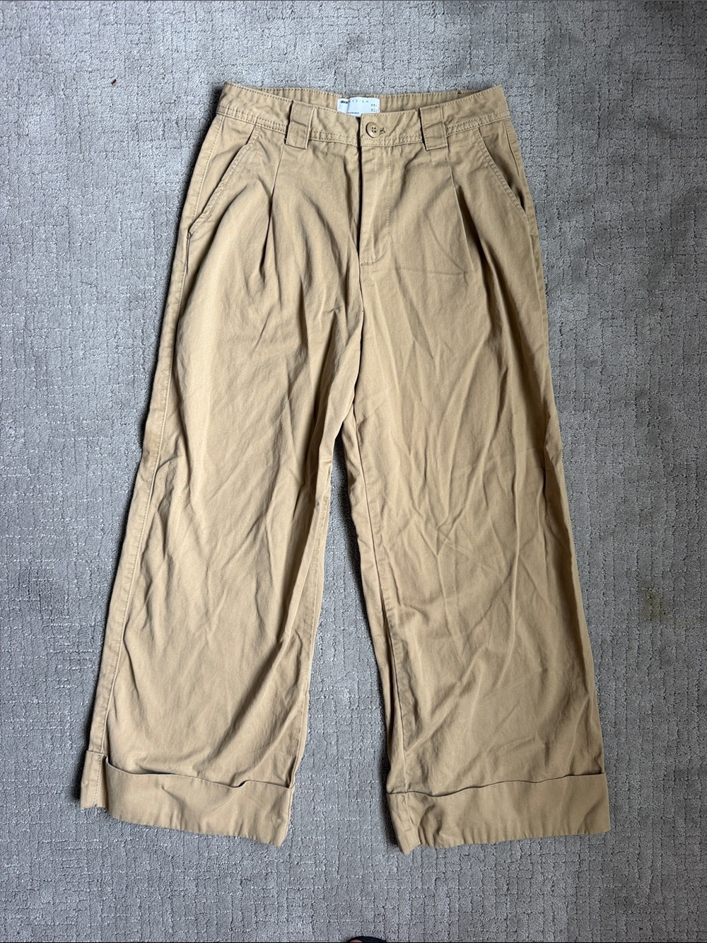 ASOS Design Wide Leg Khaki Trousers - Neutral Tan